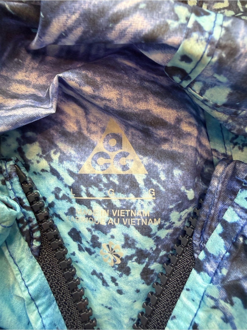 Nike ACG Cinder Cone USA Paralympic Men’s Large Windbreaker Blue - Picture 10 of 12